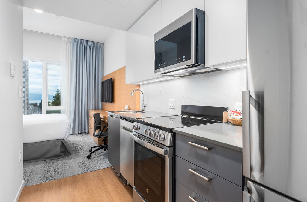 West Coast Suites living room and dining area